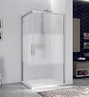 Kabiny prysznicowe - Novellini Kuadra Black 2.0 AH Kabina prysznicowa narożna 119-121x200 lewa, szkło przezroczyste, profile czarne K2AH119LS-1H - miniaturka - grafika 1