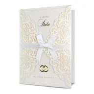 Kartki okolicznościowe i zaproszenia - Kartka Na Ślub Z Życzeniami Kartki Ślubne Premium - miniaturka - grafika 1