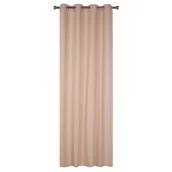 Zasłony - Zasłona z kółkami BLACKOUT 140 x 260 cm beżowa - miniaturka - grafika 1