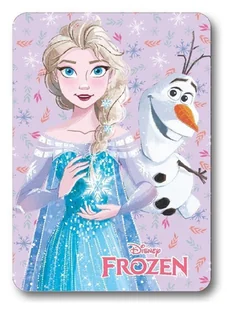 Koc polarowy dziecięcy 100x140 Frozen Elza Olaf - Koce i narzuty dla dzieci - miniaturka - grafika 1