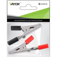 Podzespoły elektroniczne - Krokodylek Banan Czarny i Czerwony - miniaturka - grafika 1