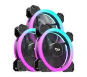 Wentylatory komputerowe - Darkflash DR11 ARGB 3w1 Czarny - miniaturka - grafika 1