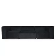 Sofy i kanapy - Sofa CUBE 3 - tkanina Casablanca kolor czarny - miniaturka - grafika 1