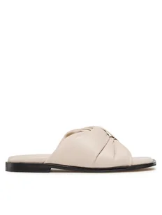 Badura Klapki 20674 Beżowy - Klapki i japonki damskie - miniaturka - grafika 1