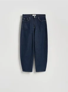 Reserved - Jeansy barrel leg - indigo jeans - Spodnie damskie - miniaturka - grafika 1