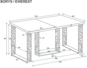 Stoły - Stół rozkładany BORYS 130290x80 dąb złoty craft ENDO - miniaturka - grafika 1
