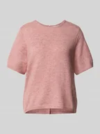 Swetry damskie - Sweter z dzianiny z okrągłym dekoltem model ‘KAMARA’ - miniaturka - grafika 1