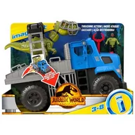 Samochody i pojazdy dla dzieci - Mattel Samochód Jurassic World 3 Transporter Ucieczka dinozaura GVV50 - miniaturka - grafika 1