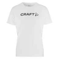 Koszulki męskie - Męska Koszulka z krótkim rękawem CRAFT CORE ESSENCE LOGO TEE M 1911786-900985 – Biały - miniaturka - grafika 1