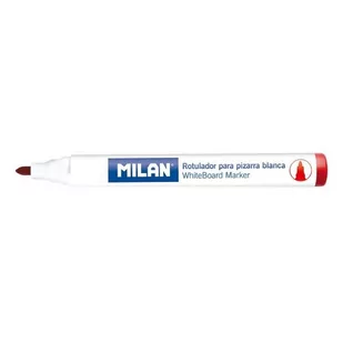 MILAN Marker do tablic czerwony okrągła końcówka p12 MILAN, cena za 1szt. - Przybory szkolne - miniaturka - grafika 1