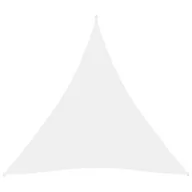 Parasole ogrodowe - vidaXL Trójkątny żagiel ogrodowy, tkanina Oxford, 5x5x5 m, biały 135290 - miniaturka - grafika 1