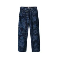 Spodnie damskie - Desigual Denim_duende, 5053 Denim Medium Wash, dżinsy damskie, niebieski, 38 - miniaturka - grafika 1