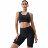 Spodenki damskie - Legginsy Damskie 4F F020 Głęboka Czerń 4Frss25Tfstf020 20S L - miniaturka - grafika 1