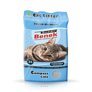 Certech Super Benek Compact Naturalny żwirek dla kota zbrylający 10l - Żwirek dla kotów - miniaturka - grafika 1