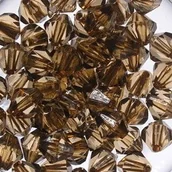 Półfabrykaty do biżuterii - Korale Akrylowe Diamentowe 10mm (14szt) Ciemny Beż - miniaturka - grafika 1