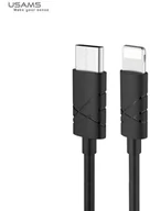 Kable USB - Usams U-GEE Universal Silicone Type-C to Lightning Data & Charger Cable 1m - miniaturka - grafika 1
