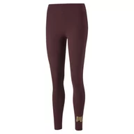 Legginsy - Legginsy damskie Puma ESS+ Metallic fioletowe 84830742-XS - miniaturka - grafika 1
