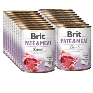 BRIT PATE & MEAT LAMB 18x800g - Mokra karma dla psów - miniaturka - grafika 1