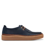 Mokasyny męskie - Mokasyny Clarks Clarkwood Moc 26176871 Granatowy - miniaturka - grafika 1