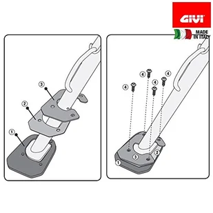 GIVI ES5103 Stojak boczny - Części motocyklowe - miniaturka - grafika 1