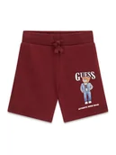 Spodenki damskie - Guess Szorty sportowe N6RD02 KAD74 Bordowy Regular Fit - miniaturka - grafika 1