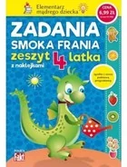 Literatura popularno naukowa dla młodzieży - Zadania smoka Frania Zeszyt 4 latka - miniaturka - grafika 1