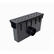 Rynny i akcesoria - Studzienka zbiorcza krata PP system 1000 x 98 A15 50 x 13,1 x 28 cm MAXPOL - miniaturka - grafika 1