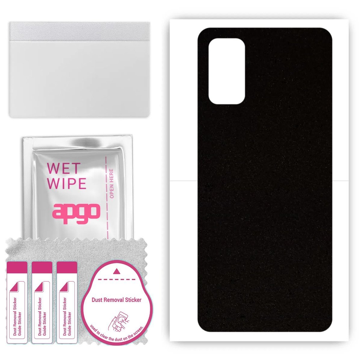 Folia naklejka skórka strukturalna na TYŁ Zamsz do Realme Q2 - Zamsz Czarny - apgo SKINS