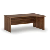 Biurka - Biurko narożne PRIMO WOOD, 1800 x 1200 mm, prawe, orzech - miniaturka - grafika 1