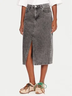 Roxy Spódnica jeansowa Cold Winds ERJDK03039 Szary Regular Fit - Spódnice - miniaturka - grafika 1