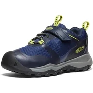 Buty dla dziewczynek - KEEN Wanduro Low Waterproof, Trampki dziecięce, Niebo Kapitan Evening Primrose, 27 EU - miniaturka - grafika 1