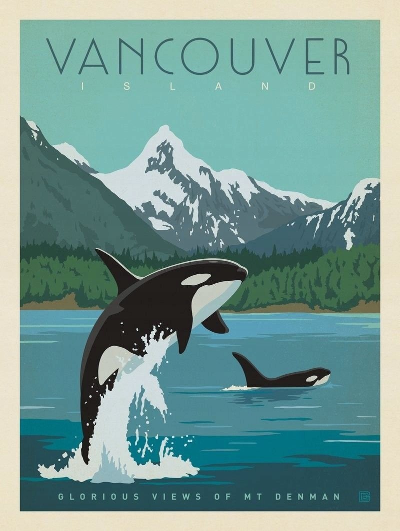 PUZZLE Vancouver Wyspa Orki A3 252 el z Nadrukiem + IMIĘ Pudełko