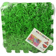 Puzzle - ZIELONA TRAWA MATA PIANKOWA EVA DLA DZIECI MIĘKKIE PUZZLE 30x30CM 9SZT - miniaturka - grafika 1