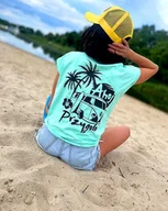 Koszule damskie - Miętowa koszulka ahoj przygodo damska - miniaturka - grafika 1