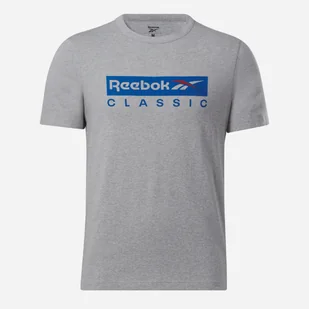 Koszulka męska bawełniana Reebok Gs Reebok Classic Ss 100071169 S Szara (4066761060932) - Koszulki męskie - miniaturka - grafika 1