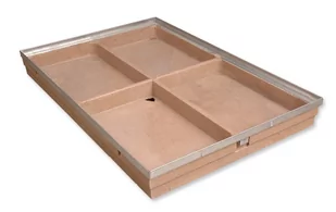 Podstawa wycieraczki Vario 75x50x8 cm, fi 110 mm polimerbeton, stal ocynkowana ACO - Odwodnienia, kanały i akcesoria - miniaturka - grafika 1