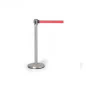 Wyposażenie miejsc publicznych - B2B Partner Słupek z taśmą samonawijającą JB-Q044-Red belt - miniaturka - grafika 1