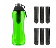 Butelki filtrujące - Butelka Dafi SOFT 0.5 Zielona Zakrętka Czarna z 7 Filtrami - miniaturka - grafika 1