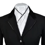 Koszulki jeździeckie - Plastron BUSSE Fashion kolor: biały/szary - miniaturka - grafika 1