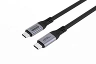 Kable komputerowe i do monitorów - Microconnect USB4CC1-240W-80GBPS kabel USB USB4 Gen 3x2 1 m USB C Czarny USB4CC1-240W-80GBPS - miniaturka - grafika 1