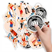 Szkolne artykuły papiernicze - NAKLEJKI NA ZESZYT NALEPKA Z POSTACIAMI SPORT WALKI MMA BOKS WZORY 10SZT - miniaturka - grafika 1