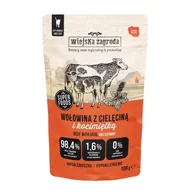 Mokra karma dla kotów - Wiejska Zagroda Karma mokra dla kota Wołowina z cielęciną i kocimiętką (dorosły) 100g (12 szt/op) - miniaturka - grafika 1