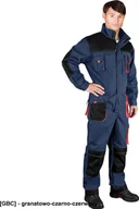 Odzież robocza - R.E.I.S. LH-FMN-O - KOMBINEZON OCHRONNY - granatowo-czarno-czerwony 62 - miniaturka - grafika 1