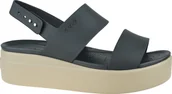 Sandały męskie - Crocs Buty męskie Brooklyn Low Wedge czarne r. 39/40 206453-07H - miniaturka - grafika 1