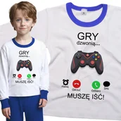 Piżamy dla dziewczynek - Piżama dziecięca Muszę Iść Gry Dzwonią Dla Gracza 86/92 - VoloDonum - miniaturka - grafika 1