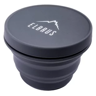 ELBRUS, Miska, Foldbowl 500Ml, 500 ml, ciemnoszary - Kuchnia turystyczne i akcesoria - miniaturka - grafika 1