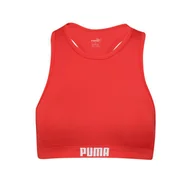 Stroje kąpielowe - Góra od bikini Puma, racerback, czerwonym - miniaturka - grafika 1