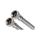 Węże elastyczne - Wężyk w oplocie ze stali nierdzewnej 3/8" 50 cm GW Invena - miniaturka - grafika 1