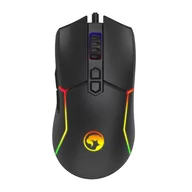 Myszki - Marvo Mysz M655, 12000DPI, optyczna, 7kl., przewodowa USB, czarna, do gry, podświetlona - miniaturka - grafika 1