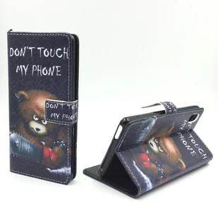 Etui na telefon komórkowy Sony Xperia M4 Aqua z napisem niedźwiedź z piłą łańcuchową - Etui i futerały do telefonów - miniaturka - grafika 1